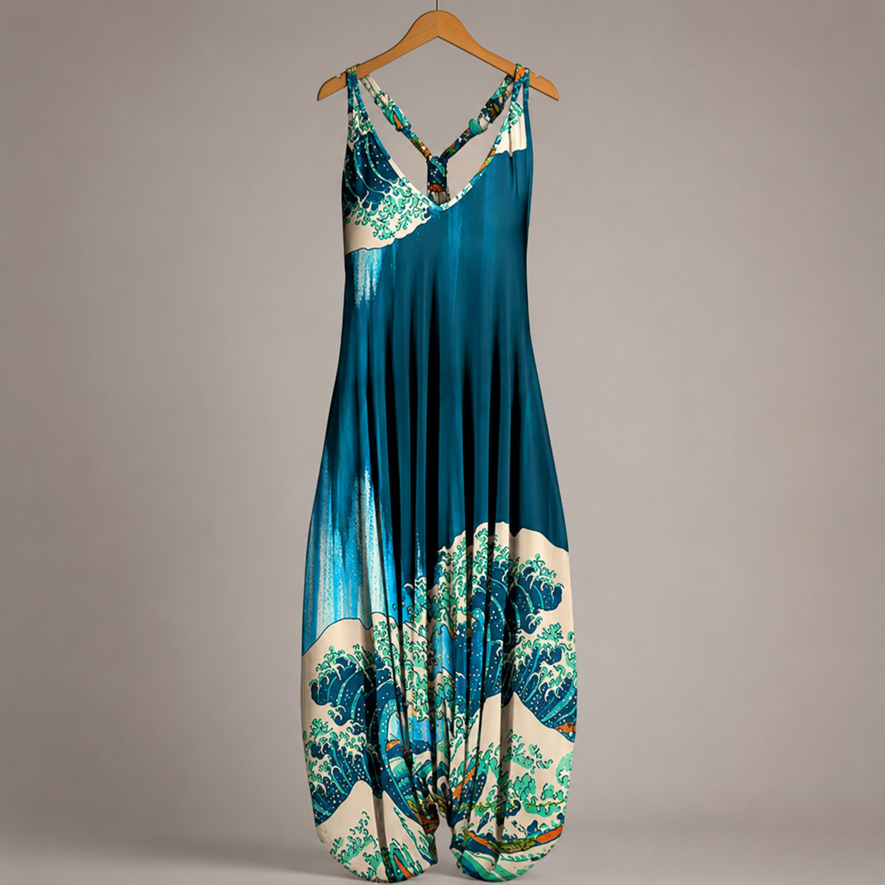 Isolde Neckholder-Maxikleid Detailansicht