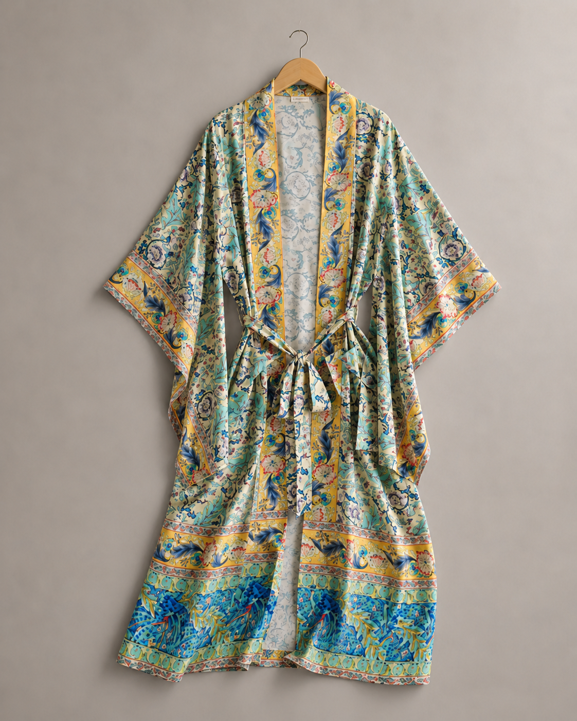 Ophelia Blumen-Maxikleid Seitenansicht