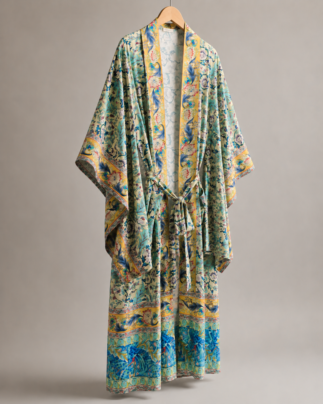 Ophelia Blumen-Maxikleid Detailansicht