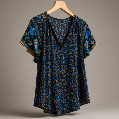 Freya Gesmoktes Sommerkleid Detailansicht
